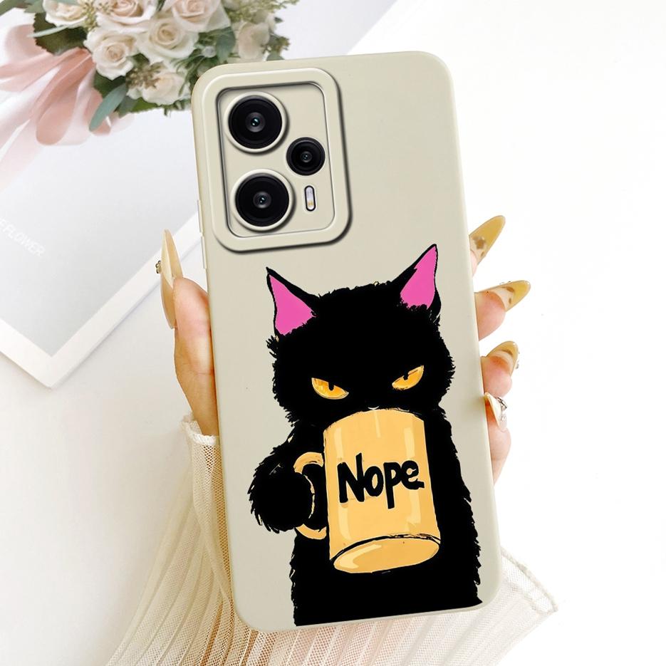 For Xiaomi Poco F5 Case Redmi Note 12 Turbo Cool Owl Dragon Painted Cover Soft TPU Phone Case For Xiaomi Poco F5 Pro PocoF5 Bags