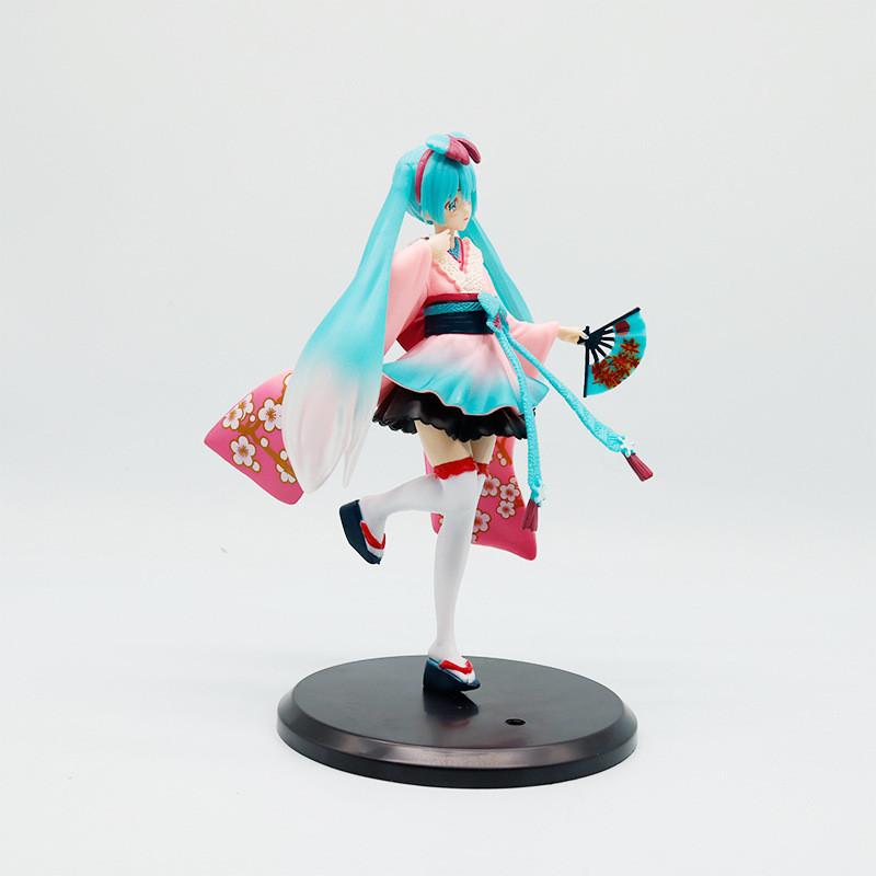

Hatsune Miku Pvc Model Ornament With Long Hair Kimono For Collectors And Decor