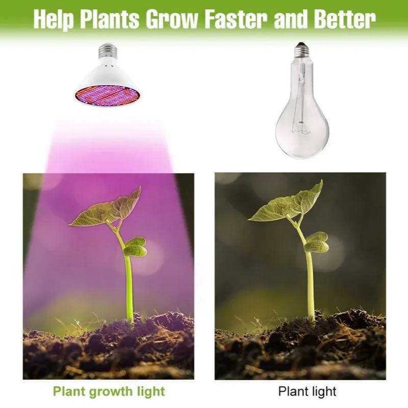LED E27 Grow Light Full Spectrum Phytolamp Vnitřní Semena květin Hydroponie Žárovka pro pěstování ve skleníku Grow Box
