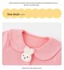 2025 Girls' Korean Style Peter Pan Collar Cardigan - Fashionable Spring/Autumn Baby Outerwear Top Set