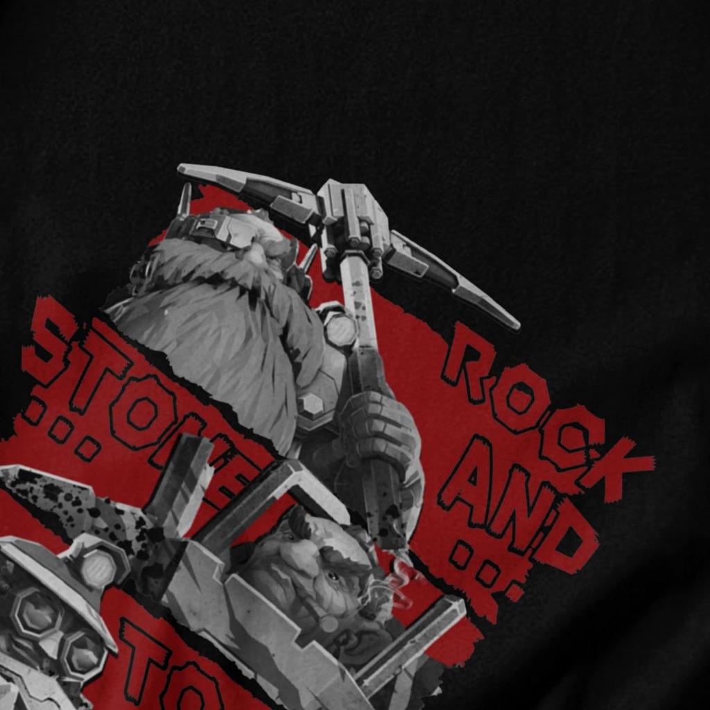 Men T Shirt Deep Rock Galactic Rock And Stone Gifts Idea Y2K Graphic Tees Unisex Clothing T Shirts
