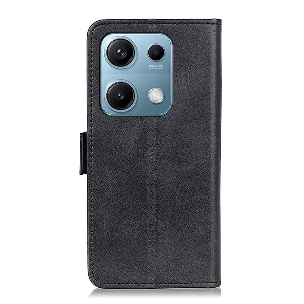 For Xiaomi Redmi Note 14S 4G Case Stand Cowhide Texture PU Leather Phone Cover