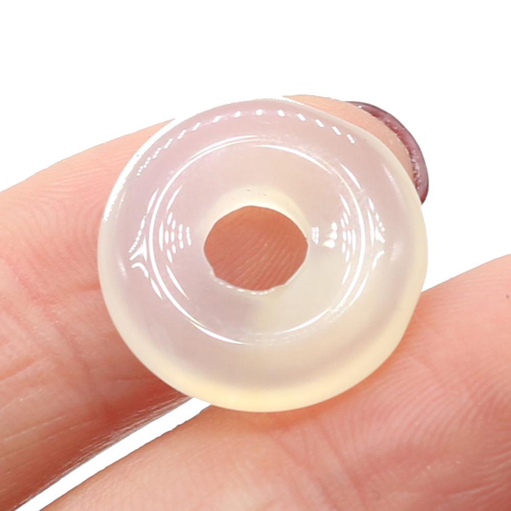 5Pcs Round Natural Stone Big Hole Beads Healing Crystal Gemstone Loose Beads for Jewelry Making DIY Necklaces Accessories 18x18mm