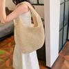 Fashion Beach Vacation Woven Large Capacity Women's Tote Bag Exquisite Retro Style Straw Woven Shoulder Armpit Bag