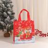 Bags Reusable Santa Claus Snowman Patterns Tote Bags for Festive Party Decoration