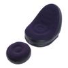 Inflatable Sofa Chair Stylish Simple Soft  ing Blow Up Lounger Chair with Footstool for Living Room Outdoor Travel Camping Picnic