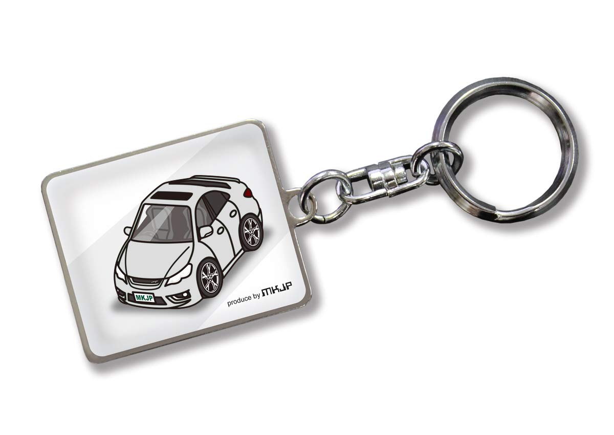 

MKJP Custom Keychain Toyota Mark X Vertiga White Car Silver GRX13# Базовый цвет