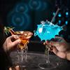 Creative Cocktail Glass - Mushroom/Swan/Heart/Octopus/Fish Design Cocktail Glass, Novelty Drink Cup for KTV Bar Night Party