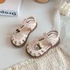 2026 New Style Girls' Pink Breathable Princess Sandals: Soft Sole, Non-Slip, Versatile Summer Shoes for Toddlers.