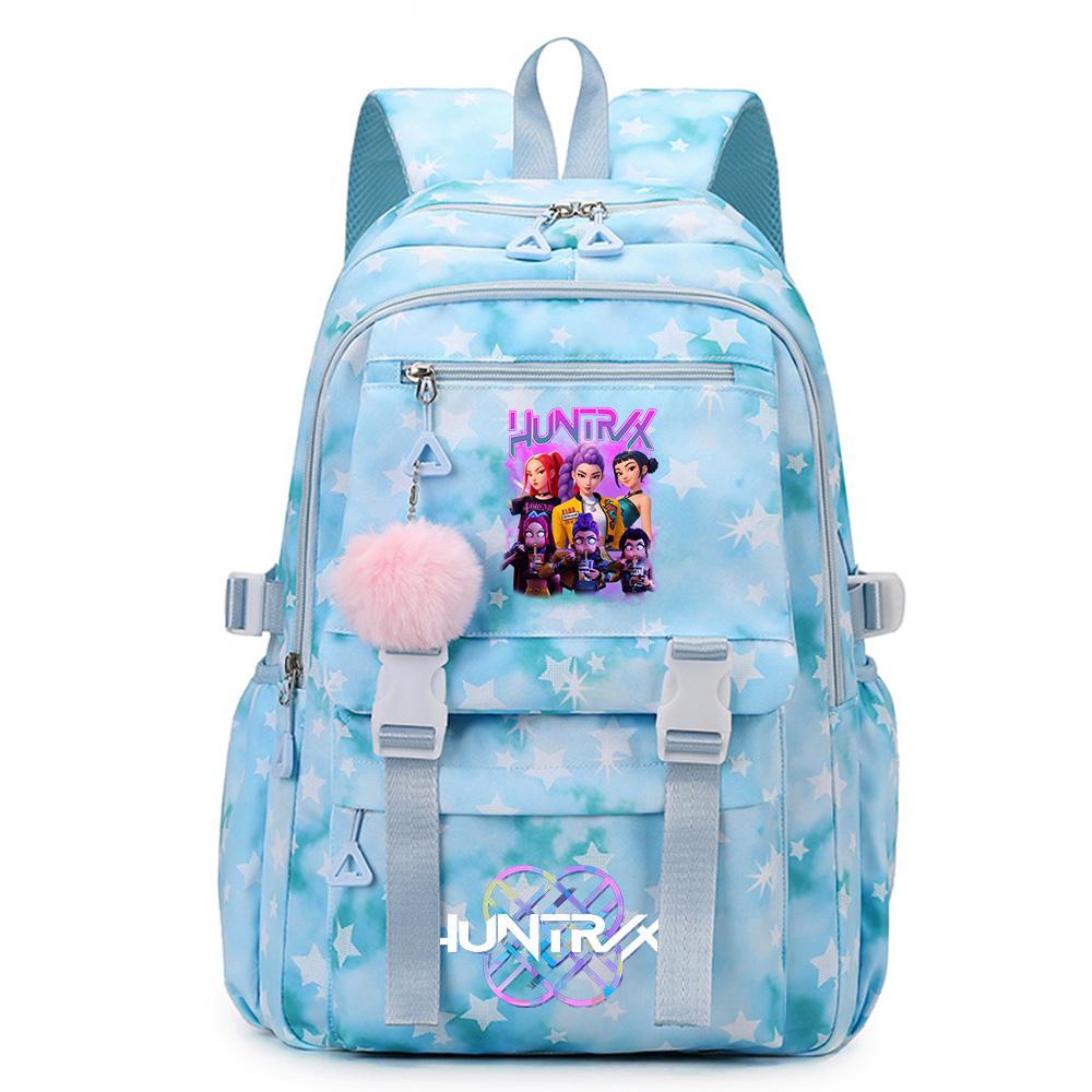 Anime K-Pop Demon Hunters Printed Backpack Large Capacity Bookbag Laptop Unisex Student Boy Girl School Bag Large Capacity Travel Outdoor Bag Gift