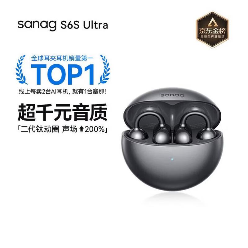 

Seno S6S Ultra Open-Ear Clip-On Bluetooth Headphones