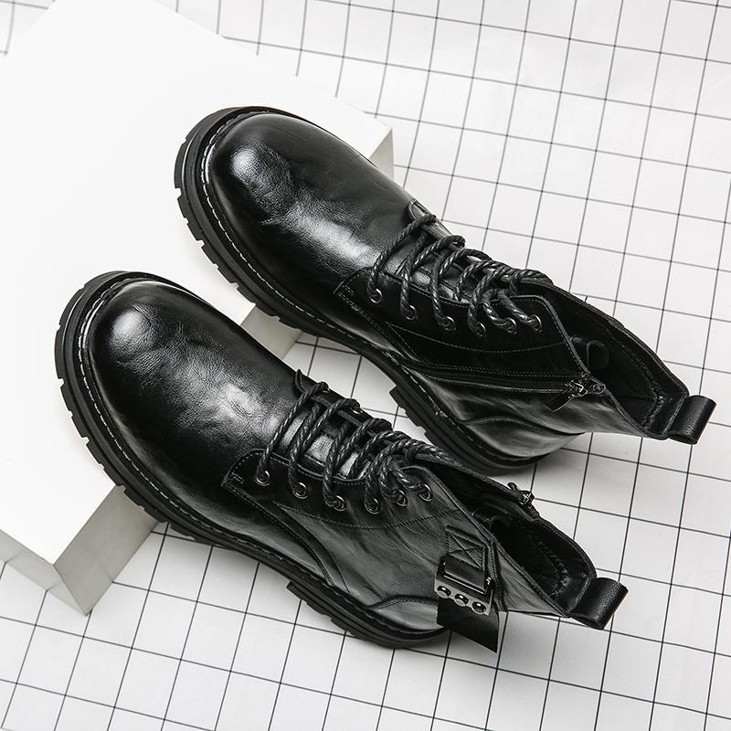 Genuine Leather Handmade Luxury Designer Brand Chelsea Dress Cowboy Man Shoes for Men Casual Business Boots Ankle Boots Footwear