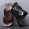 Men's sandals summer waterproof soft-soled non-slip beach shoes new large-size casual cool slippers