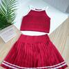 Yoga Clothes, Tennis Skirt, Sports Quick-Dry Skirt, Lined Fitness Skirt, Pickleball Skirt, One-Piece Cup Vest Set