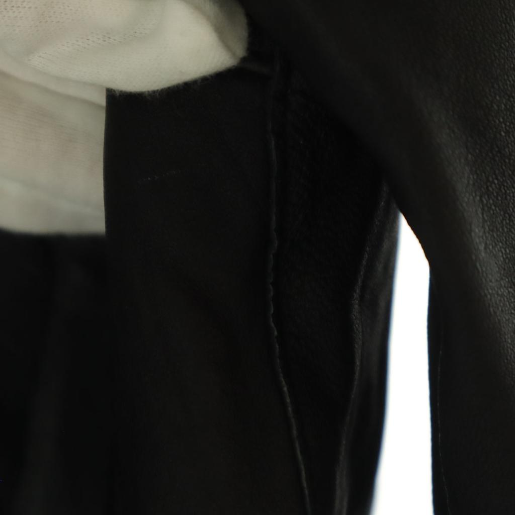 mystic Long sleeve leather Single riders jacket F black Sheep leather Women Used