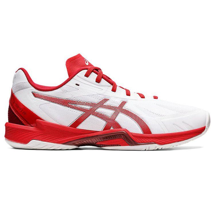 Asics V-Swift FF 3 Fabric Leather Low-Top Training Shoes Men Sneakers White Red 1053A042-101