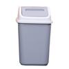 2pcs Swing Lid Waste Can Simple Style Decorative Practical Plastic 360 Degree Rotatable Lid Garbage Can