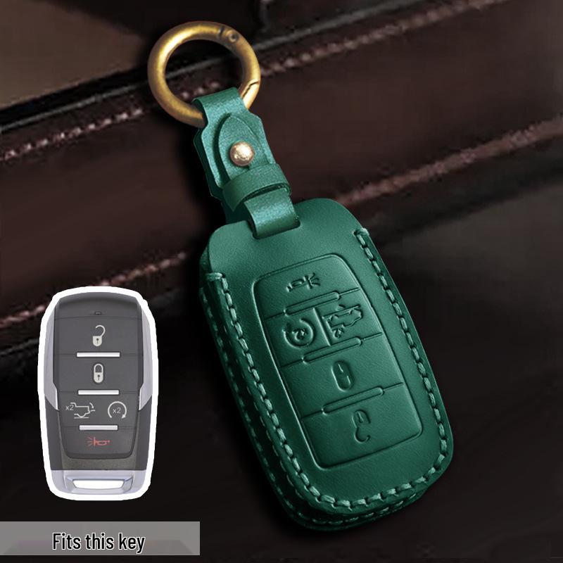 Dodge GMC Pickup Leder Schlüsselhülle – Handgefertigter Schutz für Autoschlüssel