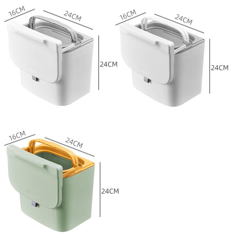 Ścienny Kosz na Śmieci do Łazienki z Pokrywką, Duża Pojemność do Przechowywania Odpadów z Kuchni i Papieru Toaletowego