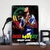 Bob Marley Reggae Musik Porträt Blechposter Benutzerdefinierte Wandkunst Vintage Retro Metallschilder für Wohnzimmer Dekorationen Dekor