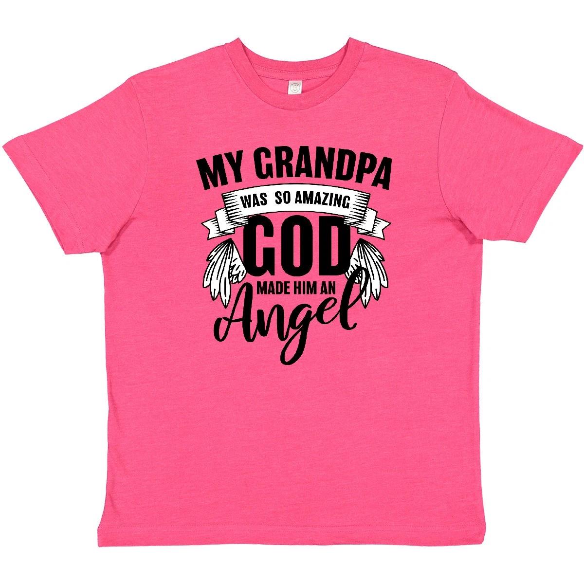 

Inktastic My Grandpa Was So Amazing God Made Him An Angel Youth T-Shirt Family 110