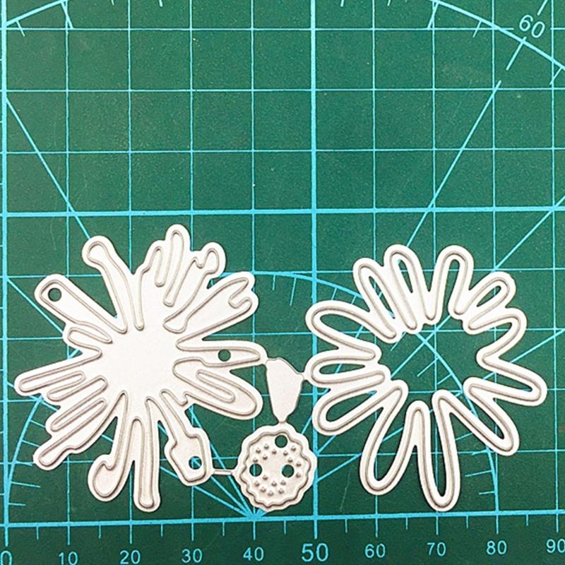 Sweet Daisy Die Cuts Chrysanthemum Flower Metal Cutting Dies Embossing Stencils-for DIY Scrapbooking Photo Cards-Decor