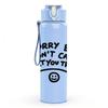 1PC Sorry But I Dont Care Sarcastic Quote Print 750ml Color Plastic Sports Water Bottle Leakproof Flip Straw Lid Suitable for Sports Office Home Use