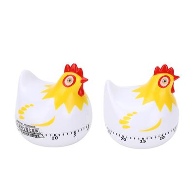 Kitchen Chicken Pattern Baking Timer Cute Shape 60min Mechanical Countdown Reminder for Cooking