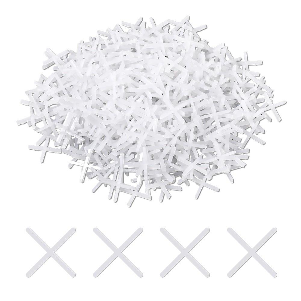 2500pcs Reusable Tile Leveling Clips 1mm 1.5mm 1/16 Inch Cross Tile Spacers  Floor Leveling