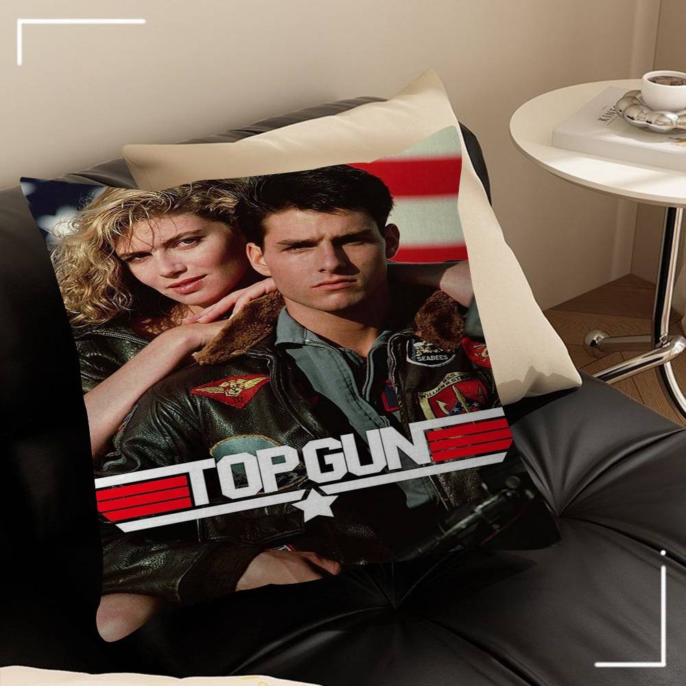 Classic Movie TV Series Top Gun Simple Personalized Picture Text Home Decorative Pillows Household Gifts 45x45cm