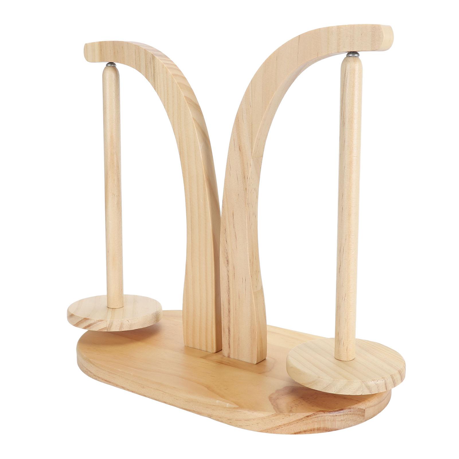 

Держатель мотка пряжи Бревно Двухосевой вращающийся Высокопроизводительный магнит Шпиндель для пряжи Диспенсер Тип 2