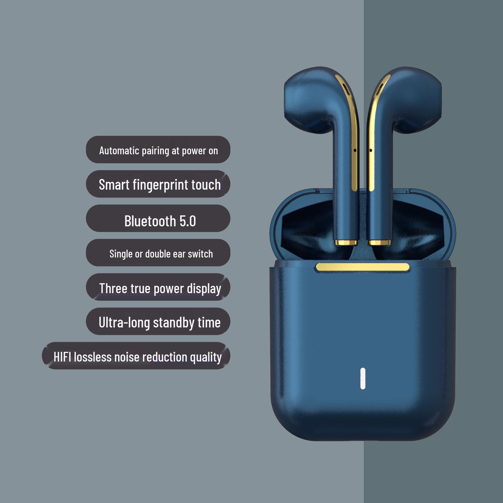 

J18 TWS Беспроводные Bluetooth-наушники-вкладыши для спорта с шумоподавлением