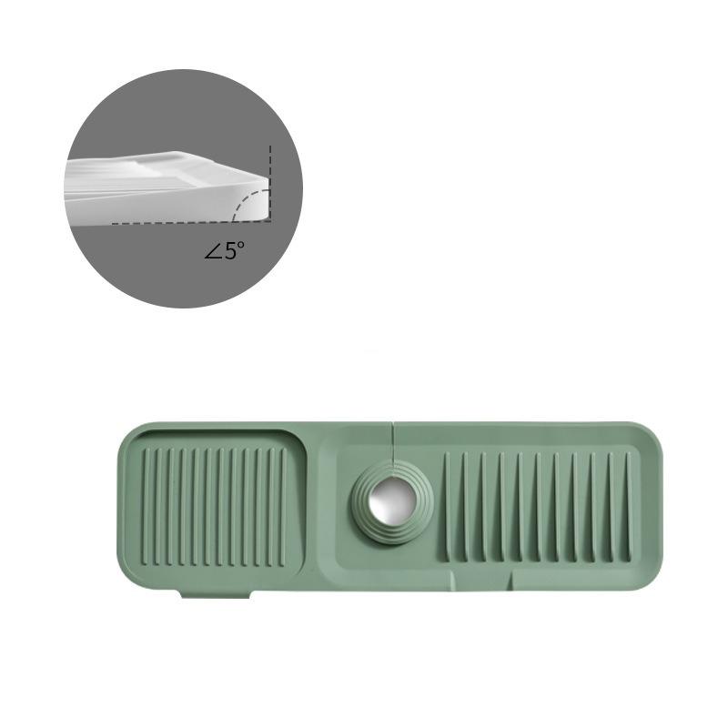 Kitchen Silicone Sink Faucet Splash Pad Splash Catcher Countertop Protector Mat Draining Pad Drainage Drying Pad Kitchen Gadgets