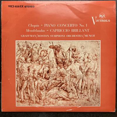 LP Record FRÉDÉRIC CHOPIN, FELIX MENDELSSOHN- - Klavierkonzert Nr.1 / Capriccio Bri VICS1030 RCA Victrola Re 1963 Germany Classical Used