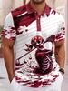Golf Skull Pattern Man Polo Shirts Colorful Cool 3D Printed Tees Summer Casual Street Short Sleeve Loose T-Shirt Lapel Tops Tees
