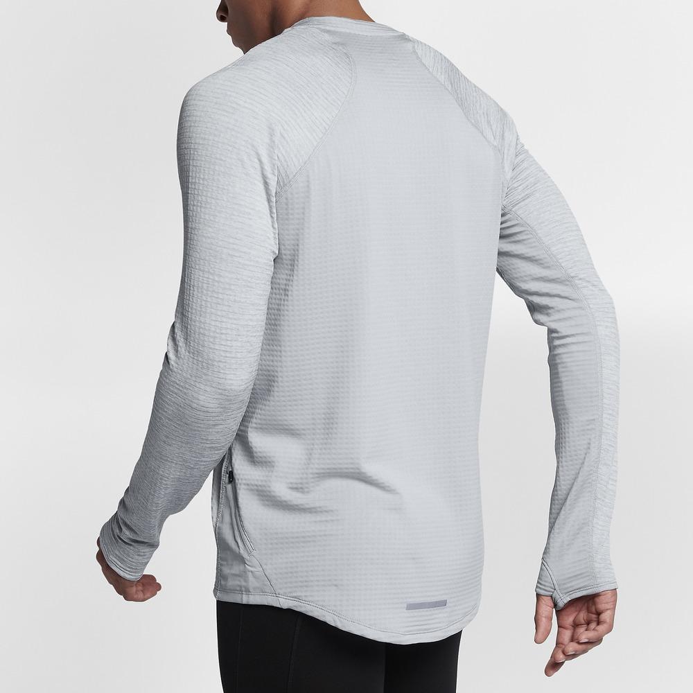 Nike Therma Sphere Element Crew Neck Breathable Moisture Wicking Long Sleeve T-Shirt Men Tops 857828-012
