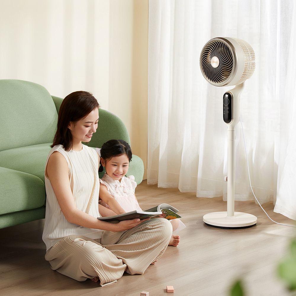 Little Bear Smart Voice-Controlled Silent Oscillating Floor Fan 296x296x1005mm