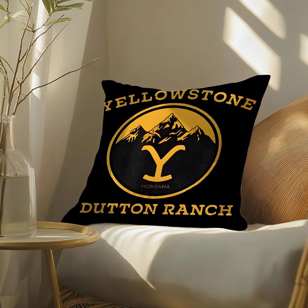 

TV Series YYellowstone Pillow Case Pattern Printed Pillowcase for Living Room Sofa Cushion Cover Bedroom Decor 30X30cm