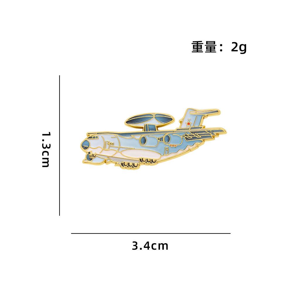 Anstecknadel für Flugshows, Hubschrauber, unbemannter Kampfjet, Brosche, Metallmodell J-20, Sammlerstück für Militärfans, Geschenkidee