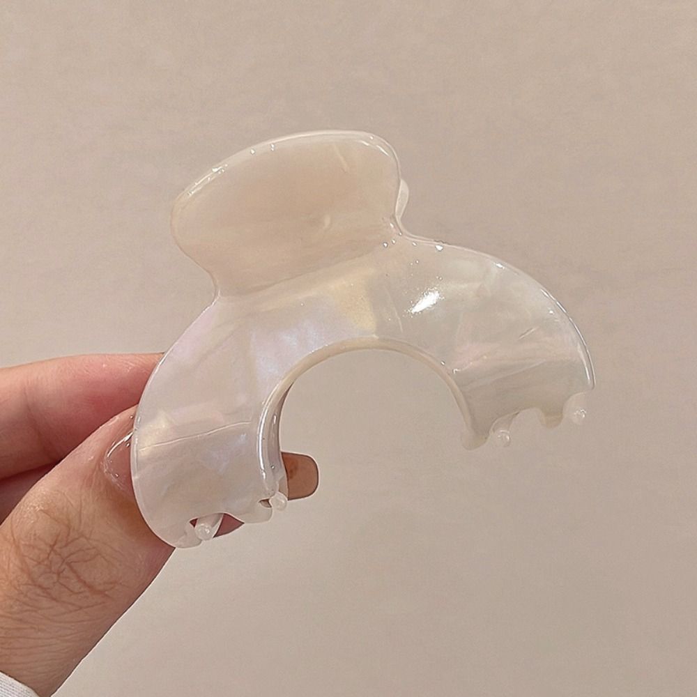 Bogenform Essigsäure Haarspange Klein Geometrie Haar Krabbenklemme Elegant Retro Hai-Klammer Täglich