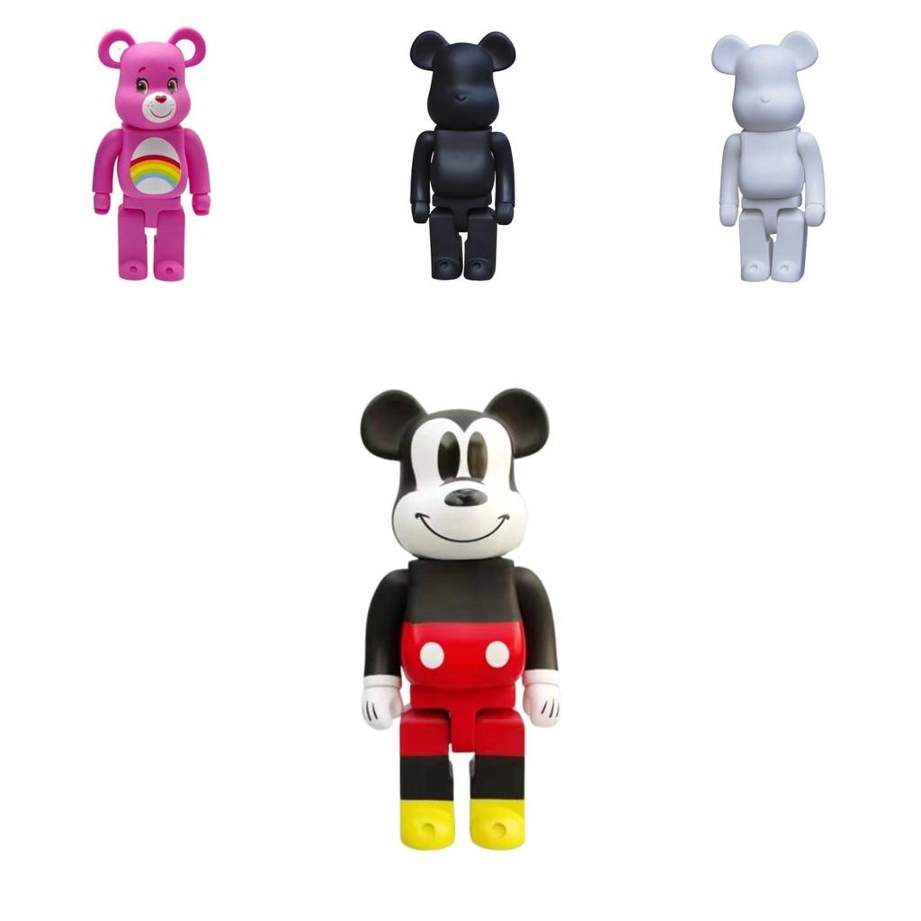 Bearbrick 400% Action Figure Collectible Pvc Daredevils Mickey Bear Building Block Trendy Toy