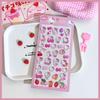 Haorange 3D Decoration Hollow Candy Stickers for DIY Planners and 3D PVC Multicolor Anime 6 Sheets Stickers, Smartphones, Stickers, Material,