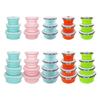 Stretchable Leak Proof Food Grade Silicones Meal Preps Container With Lid Extendable Lunch Box For Home Office Picnics
