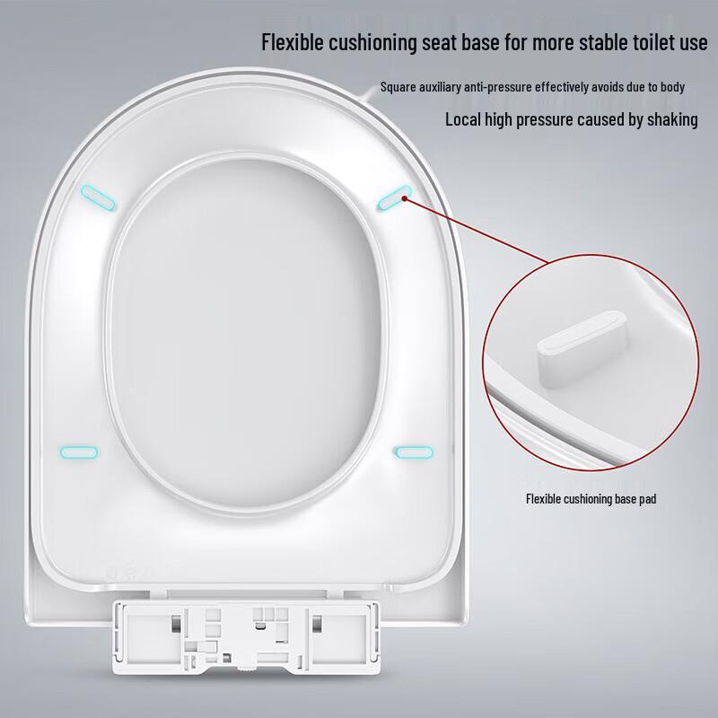 Larsd U-Shaped Soft-Close Thickened Toilet Seat