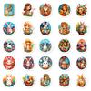 50Pcs Easter Stickers Set - Cute Cartoon Rabbit Graffiti Decals for Decor