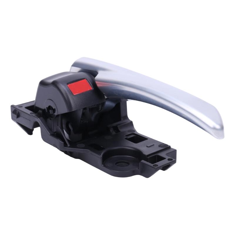 Clip-Mount Interior Door Handle Assembly 6920602380C0 for 2020-2024 Hiace with Silver Lever and Textured Black ABS Housing Frame