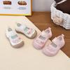 Girls Mary Jane Mesh Shoes Casual Shoes Kids Breathable Ruffle Flats Children Butterfly Decor Shoes Non-slip Kids Sandals