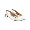 Zapatos Planos Tipo Bailarina sin Cordones para Mujer Shoetopia Blanco