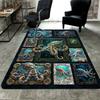 Ocean Octopus Frames Pattern Rug Floor Mat for Living Room or Bedroom Soft and Comfortable Carpet a Gift for Birthday and Holiday.