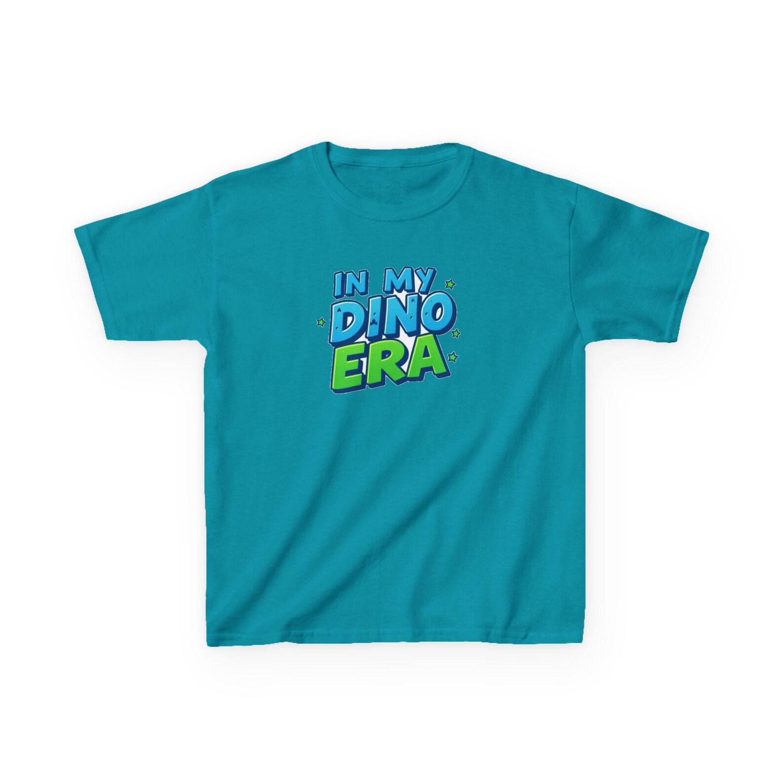 In My Dino Era Kids T-Shirt | Dinosaur Graphic Tee, Bright Typography 130